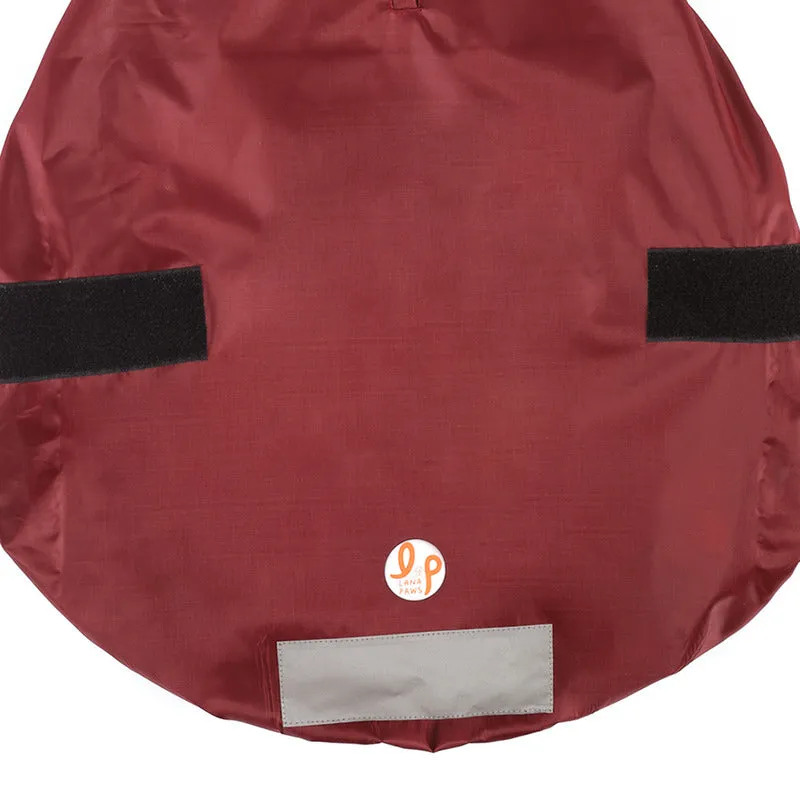 Dog Raincoat - Maroon