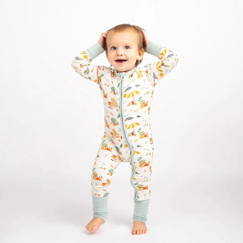 Emerson and Friends Beach Day Bamboo Convertible Baby Pajama