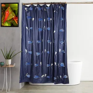 Kuber Industries Shower Curtain & Bathmat Set | Non-Slip Bath mats for Bathroom | Easy-Slide Curtains | Polyester Curtain or Bathmat for Bath Décor | XTL247-3T | 18 Pcs Set | Multicolor