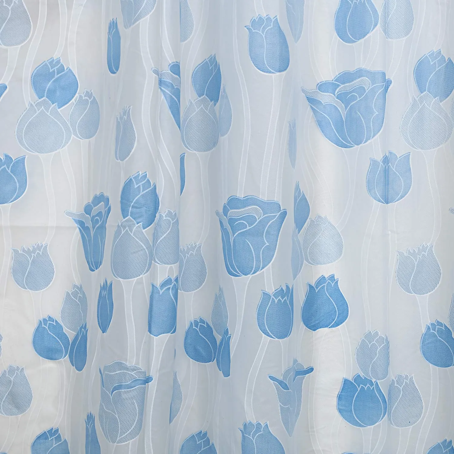 Kuber Industries Shower Curtain & Bathmat Set | Non-Slip Bath mats for Bathroom | Easy-Slide Curtains | Polyester Curtain or Bathmat for Bath Décor | XTL313-3T | 6 Pcs Set | Multicolor
