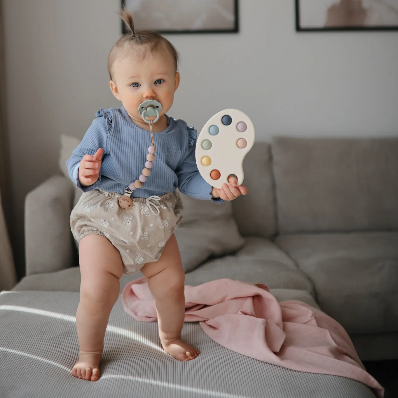 Muslin Cloths 3-Pack (Blush)