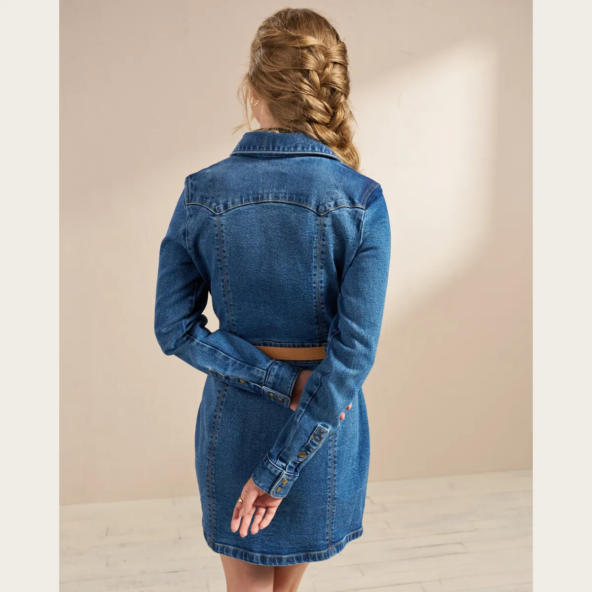Women's L/S Denim Dress